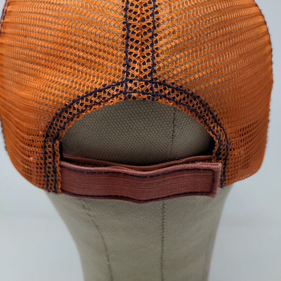 Two Bear Arms Men's Strapback Hat Orange OSFA Embroidered Logo - Picture 8 of 11